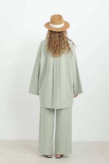 Oversize Gömlekli Takım